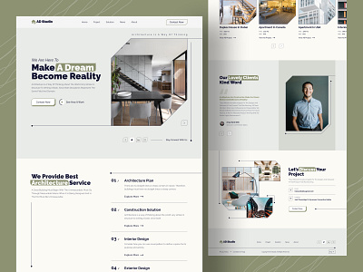 Architecture Agency Landing Page || AD Studio anikdeb architect architecture best designer building home page house interior interiordesign landing landing page landingpage top designer uiux uxui web web page webdesign website website design