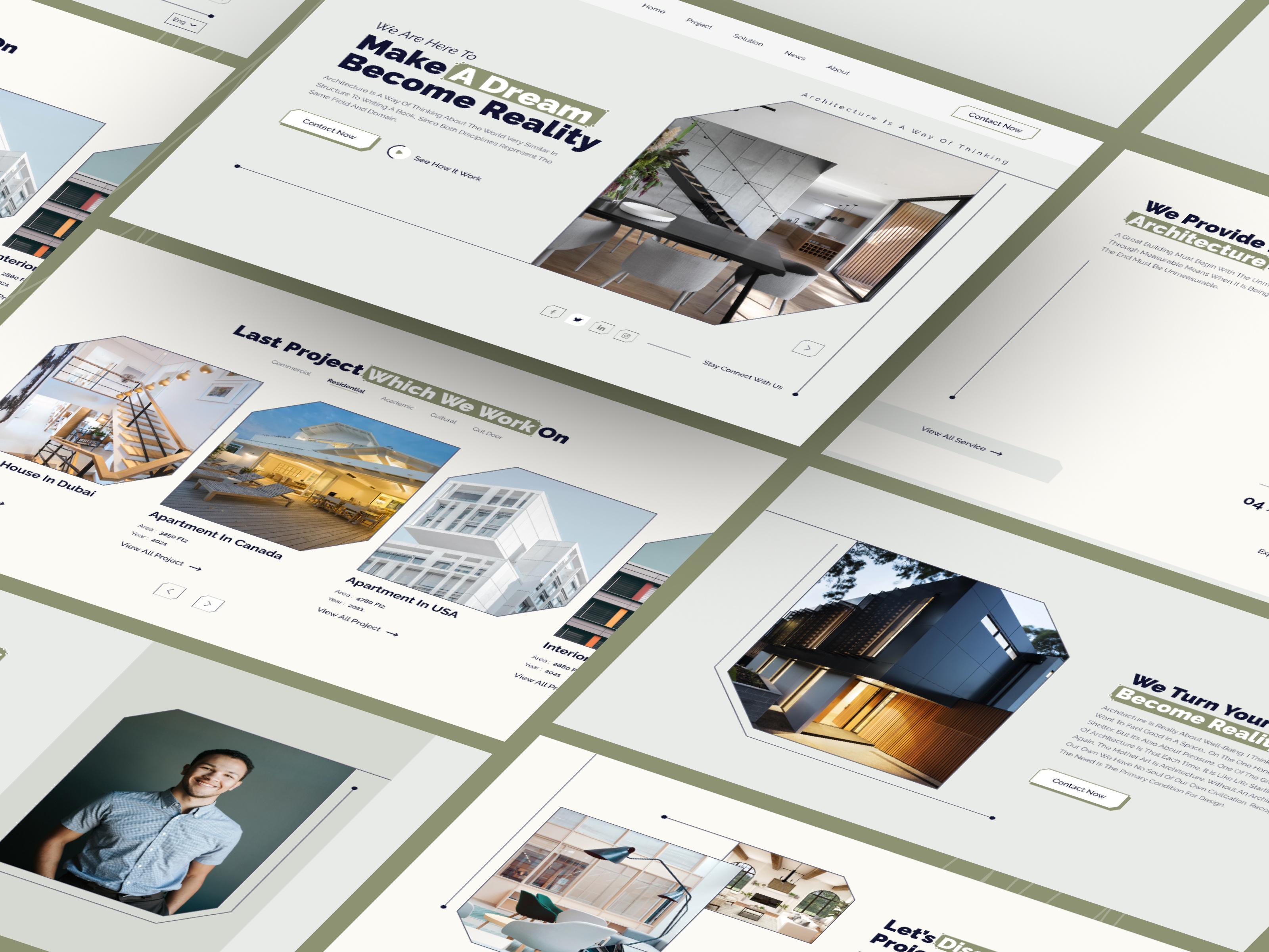 Architecture Agency Landing Page || AD Studio by Anik Deb on Dribbble