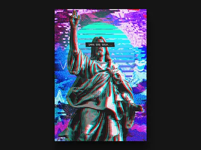 The Second Coming of Christ adobe artwork christian christian design composition design digital art poster poster art poster design