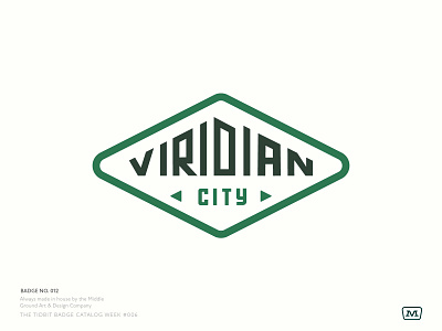 Tidbit Badge Catalog: Viridian City badge badge design branding cream design game iconography illustration lock up logo nintendo pokemon type badge typography ui