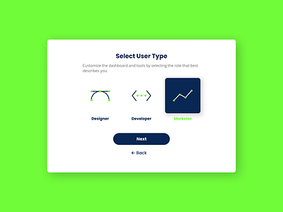 Daily UI:: 064 - Select User Type dailyui design icon ui user type