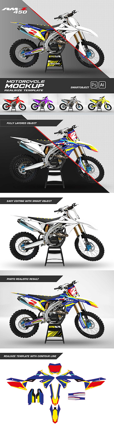 suzuki RMZ 450 mockup mockup rmz suzuki