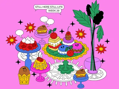 Week 29 animation character design food fruit girl icon illustration love motion poster vector