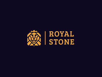 Royal Stone - Branding branding design icon idenity identity design illustration lion logo marble royal royal logo stone texture typography