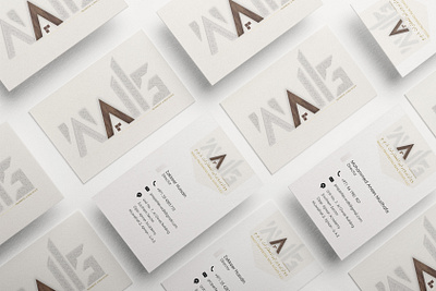 Walls business card branding business business card design logo mockup