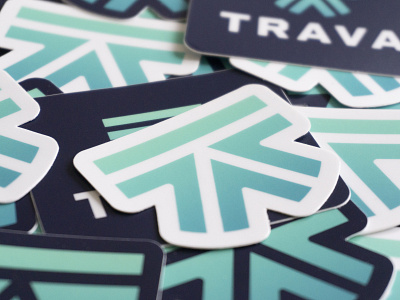 Trava stickers branding logo mark stickers