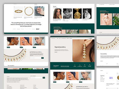 Omneque : Jewellery Website {Live} branding design typography ui ux web web design website wordpress