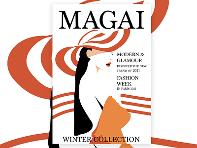 Magazine cover art design digital fashion illustration magazine magazine cover magazine illustration minimalist print vector woman illustration