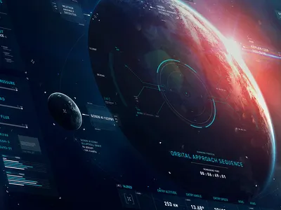 HUD | Deep-Space Probe concept design inteface typography visual design