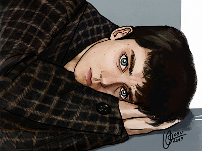 Asa Butterfield 2d art asabutterfield character design characterdesign comic art design digital digital illustration digital painting digital2d digitalart illustration portrait