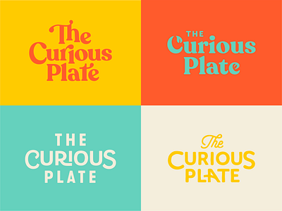 Food Blogger Typography blog color fonts food funky leaf lettering logo logotype palette plate type typography vintage wordmark