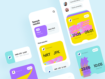 Boarding Pass App airline airplane art boarding date design illustrations mobile pass search ticket ui