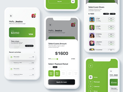 F Finance Application Design adobe photoshop adobe xd app application design dribbble best shot flat minimal ui ux web web design