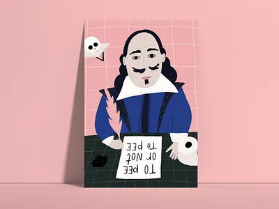 To pee or not to pee childrens illustration illustration illustration art illustrator kids art kids illustration procreate quote shakespeare