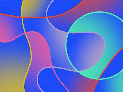 just some shapes 03 abstract design geometric gradient grid illustration minimal negative space overlap pattern portal procreate shapes space texture vivid warped wavy xray