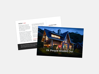 Curaytor: communication templates for real estate agents boston direct mail economy housing market mailing postcard postcard design postcard template print design real estate real estate agents templates