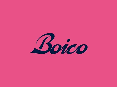 Boico Logo design 2d black blue brand design brand identity branding classic design flat design font geometric logo logo design modern script type typeface typogaphy typography vector