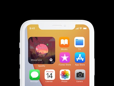 Spotify Live Session Widget ios 14 iphone mobileui spotify ui user experience user interface widget