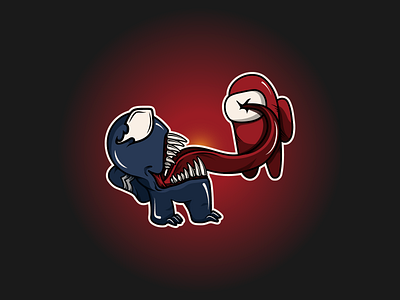 WE like this game amongus comics gaming illustration marvel symbiote vector venom videogame