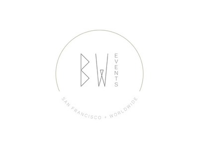 BW Events Logo branding design hand lettering icon illustration logo logo design typography vector