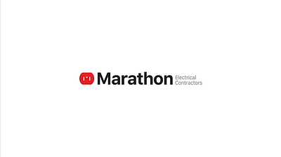 Electrical Contractor Logo black contractor electric electrical electricity logo marathon minimal outlet red