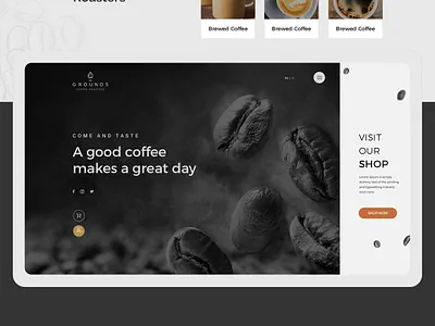 Coffee Roaster design store ui uidesign uidesigner web