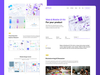 SaaS Landing Page / Light Mode landing page ui ux