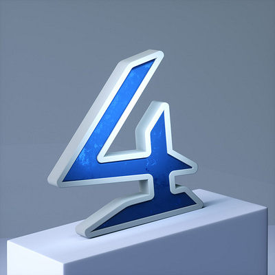 4 #36daysoftype 3d animation 3d art 3d artist 3d illustration 3d modeling 3d typography graphic design graphicdesign