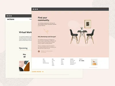 ░░ group therapy marketing pages ░░ event page landing page marketing page mental health mental health awareness product product design therapy web web design website