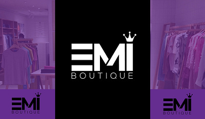 Emi b adobe illustrator branding design fashion logo flat graphic design illustration logo logo design minimal typography vector