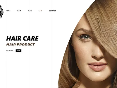 landing page for hair product adobe xd branding design photoshop ui ui design ui ux uiux ux xd design
