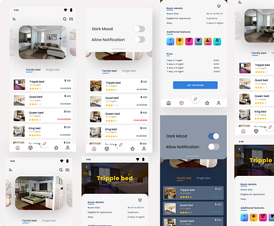 Room booking System hotel booking mobile app mobile design mobile ui room booking ui uidesign uiux