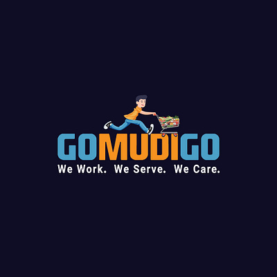 Gomudigo Logo brand indentity branding design corporate branding corporate design corporate identity fruit illustration fruit logo graphic design grocery grocery online grocery store illustration logo logo design vector