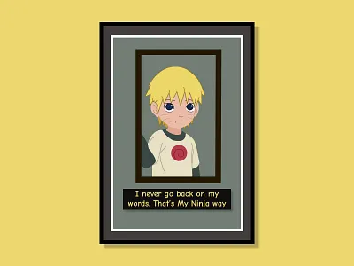 Naruto anime art branding hidden leaf village hokage naruto ninja poster art sasuke