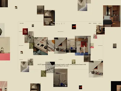 ALET Homepage animation grid interface synchronized.studio ui ux video web website zhenyary