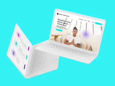 Breath Mind Body: Daily mindfulness Website adobe illustrator adobexd branding ui webdesign