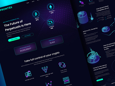 Crypto Landing Page crypto figma landing page ui ux