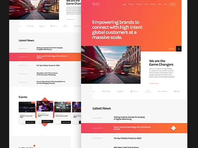 CC Website clean data design digital direction gradient layout minimal modern ui ux website