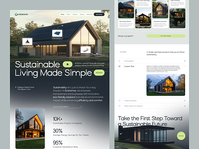 Eco-Friendly House Website agriculture climatechange eco ecofriendly greenliving handmade nature organic plasticfree startup sustainability ui ux user experience webdesign website