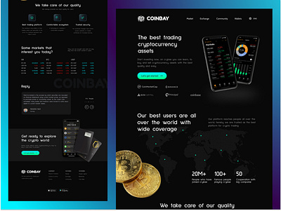 Crypto Landing Page crypto landing ui ux