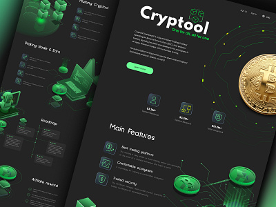 Crypto Landing Page figma landing ui ux