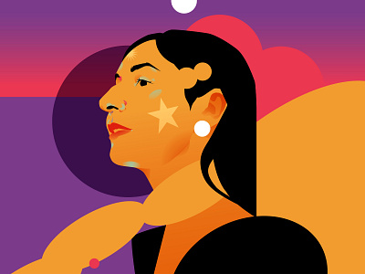 Casual portrait abstract composition design editorial editorial illustration glam graphic design illustration laconic lines minimal portrait portrait illustratiom poster vector vector portrait woman woman portrait