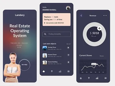 The Real Estate Mobile App high fiedlity mockup ui user interface ux
