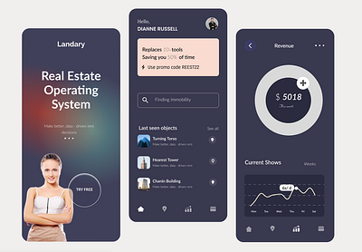 The Real Estate Mobile App high fiedlity mockup ui user interface ux