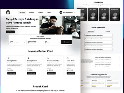 Urban Men’s Essentials 🧔 | Paja Barbershop UI/UX Case Study barbershop figma grooming onlinebooking ui userexperience