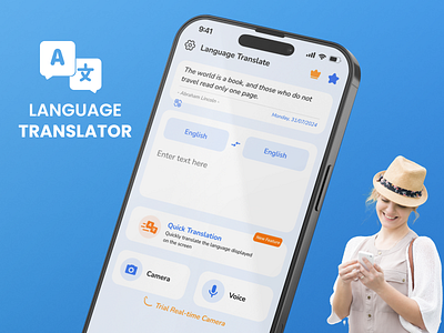 Translator App UI Short app graphic design mobile short show case translator ui ux uxui