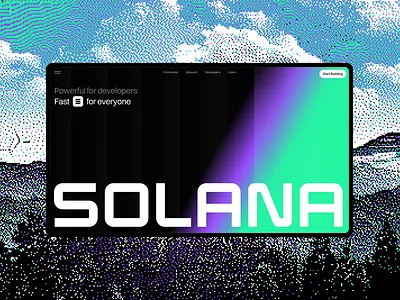 Solana [Hero Section] crypto ecosystem hero section landing solana ui animation web animation web design web3 web4