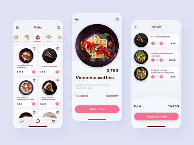 Food delivery App app cart checkout design food delivery food delivery app menu mobile mobile app mobile app design mobile design mobile ui order ui ux