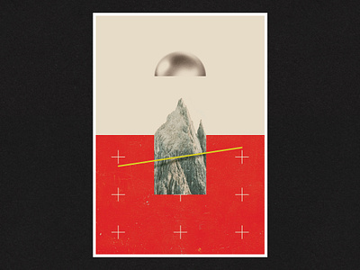 Above bauhaus collage collageart graphic design graphicdesign illustration mountain poster poster a day