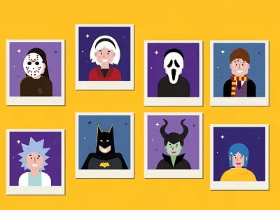 Halloween aftereffects animación animation design illustration illustrator minimal moview